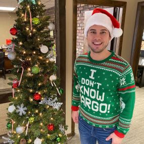 It was Ugly Christmas Sweater Day yesterday at the office!