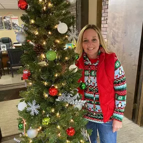 It was Ugly Christmas Sweater Day yesterday at the office!