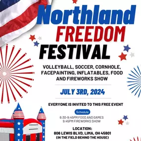 We are so excited to be a part of Freedom Fest again this year! FREE Community event!