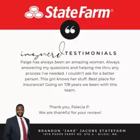 Thank you, Felecia P. We are thankful for your review!