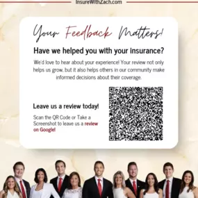 If you’ve worked with our team, we’d love to hear about your experience. Your reviews not only help us improve, but they also help others in Saint Charles & Saint Peters find the coverage they need with confidence.
 Have we helped you with your insurance? Leave us a review—it only takes a minute!