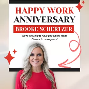 Happy Work Anniversary, Brooke!
Your dedication, experience, and passion make a difference every day—and we’re grateful to have you as part of the team.
Here’s to celebrating another year of excellence!