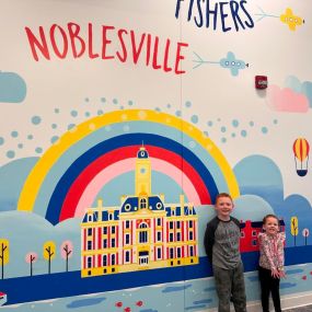The #LittleLaneTeam started swim lessons a few weeks ago and were so excited to see this mural of their town. No matter what town in Indiana you may call home - we have insurance policies designed to fit your ever changing needs. ✔️ #Insurance #Indiana #IndianaInsurance #Home #CarInsurance #LifeInsurance #FamilyInsurance