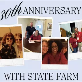 Today our agent Valerie celebrates 30 years with State Farm! She will tell you that the relationships she's built with coworkers, leaders, and customers are the highlight of those 3 decades. Her whole career has been focused on helping people and she feels truly blessed to continue that legacy of caring for others as a State Farm Agent. Congratulations on 30 years! Here's to many more!!