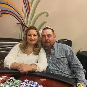 Had a great date night and supported our local kids with scholarships at the Casino Night fundraiser! Jon won around $5K in play money. We had a lot of fun!