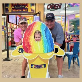 Thankful for my granddaughter and shave ice!