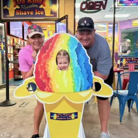 Thankful for my granddaughter and shave ice!