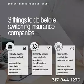 Let us help you navigate the process of switching to a team of professionals who value customer service.  We know insurance can be complicated so we work to help you understand in simple terms! 
#chapmanstatefarm