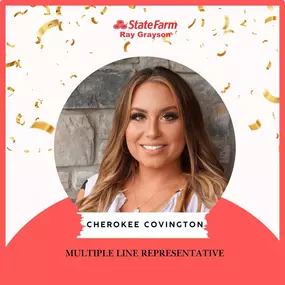 Last month, we celebrated Cherokee’s 1 year anniversary with our agency! Cherokee has made a meaningful impact here at RGSF through dedicating her time helping our friends within the community (and across all of Texas) with all that State Farm has to offer! We thank you for being a valued member of this team!!