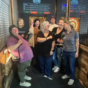 We had fun last week having a team outing- just because! Enjoyed the ax throwing in Chehalis. Blessed by a great team!