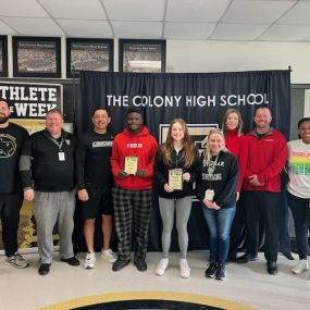 Congratulations to our Athlete of the Week! We love supporting the Sunrise Fund at The Colony High School!