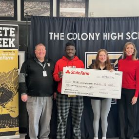 Congratulations to our Athlete of the Week! We love supporting the Sunrise Fund at The Colony High School!