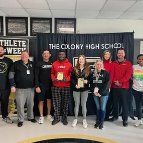 Congratulations to our Athlete of the Week! We love supporting the Sunrise Fund at The Colony High School!