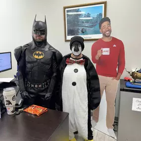 Happy Halloween everyone!!  We’re having a blast and loving all these costumes. Everyone stayed in costume all day. It was super fun and I feel like we should have dress up days more often. The votes came and the Penguin won (aka Reba).