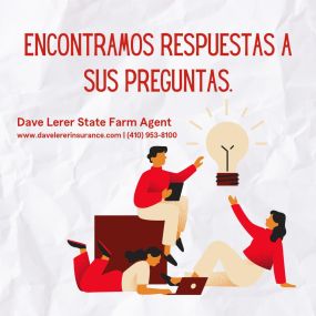 ?Tiene preguntas sobre su seguro?  ?La agencia de State Farm de Dave Lerer podr?a ayudarle a entender su cobertura!  Vis?tenos hoy para discutir sus opciones.
Got questions about your insurance? Dave Lerer State Farm Agent could help you understand your coverage! Visit us today to discuss your options.