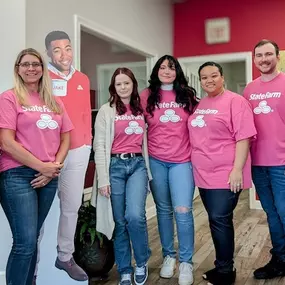 Team Pink! Come by our State Farm Insurance office to make sure you're prepared for whatever life throws at you!