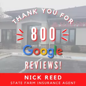 We want to thank everyone who helped us reach 800 Google Reviews! Your feedback and testimonials motivate us to continue providing exceptional insurance services and personalized assistance in and around Shawnee, Kansas.