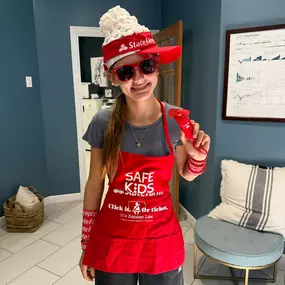 Josie is helping out at the office over summer. She is always bringing the fun!