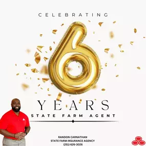 Today marks my 6th year as a State Farm agent, and what an incredible journey it has been! Serving my community and supporting my amazing customers has brought me immense joy. Here's to many more years ahead!