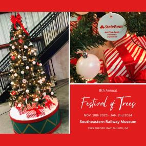 Make sure to stop by Southeastern Railway Museum to check out our Ann Price State Farm tree and trees from over 40 other local businesses and nonprofits at the Festival of Trees.