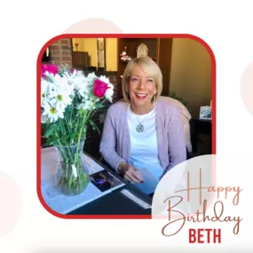 ???? Happy Birthday, Beth! ????

On your special day, we want you to know how much we appreciate you! Thank you for being a fantastic teammate and bringing so much joy to our workplace. May this year be filled with success and happiness. Enjoy your celebration!