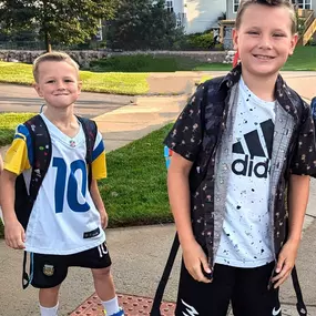 Hope everyone's first few weeks back at school have gone well. Hohn boys are working on 1st and 4th grade. BIG THANKS to all our teachers and educators for everything you do!!!!