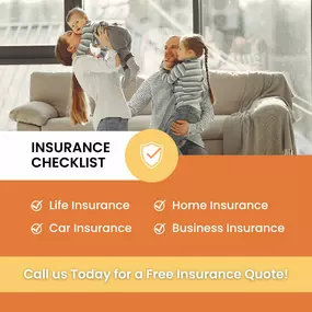 ✅ Insurance Checklist: Life Insurance, Home Insurance, Car Insurance, and Business Insurance! ???????????? Make sure you have the right coverage for your home, vehicle, family, and business. Call us today for a Free Insurance Quote and get the protection you need! ????✨