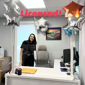 And we get another reason to CELEBRATE!
Renata, one of our newest additions just got Licensed! Congratulations Renata! Our Team is happy to have you and I have no doubt you will shine bright!