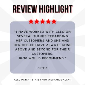 Cleo Meyer - State Farm Insurance Agent