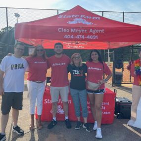 The Cleo Meyer State Farm Insurance team out supporting the community!