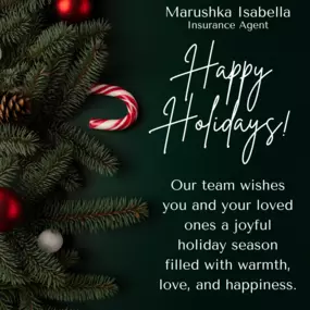 Happy Holidays from Marushka Isabella State Farm! ????