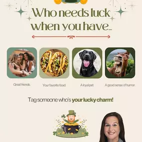Luck is great, but these are the real treasures in life! ????✨ Tag your lucky charm and let them know they make your life a little brighter! ????
Tag someone who’s your lucky charm and spread some St. Patrick’s Day joy! ⬇️✨????