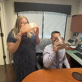 Yesterday, we celebrated Earth Day the fun way—by staying hydrated with anything but a water bottle! From flower vases to mason jars, the Bradley Blessing State Farm team got creative while staying eco-friendly.
What did YOU do to celebrate?