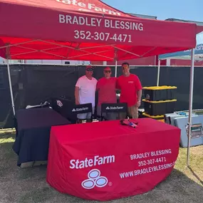 Rock the Country Bradley Blessing State Farm booth