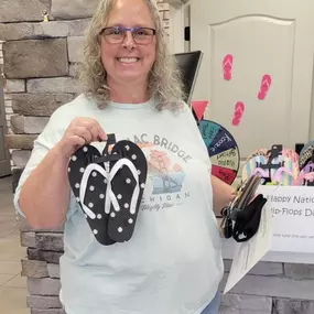 We had a blast celebrating National Flip Flops Day yesterday! We still have a few pairs left if you didn’t get a chance to grab yours.