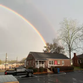 Rainbow above the office