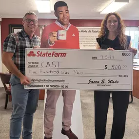 We are thrilled to announce that Jason Wade State Farm is proudly sponsoring CAST (Creating Avenues for Student Transformation) for 