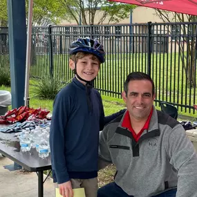 A little rain and cooler weather didn't stop the Bonnie Ellison Elementary School Bike Rodeo this week!  We had a great time again and it is always wonderful to get to see our two older boys participate!!  - BJH