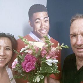 A big THANK YOU to our dear friends Debbie and Cliff Cox for the beautiful flower arrangement and heartfelt message as we moved into our new office. ????