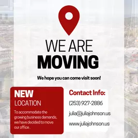 We have exciting news! Julia Johnson State Farm Agency will be moving offices soon! Get ready for a new building, but the same great service!