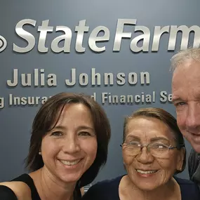 Took my mom for a grand tour of our new office space while she visited from FL and could not let her leave without snapping a few pictures with Jake from State Farm! ????