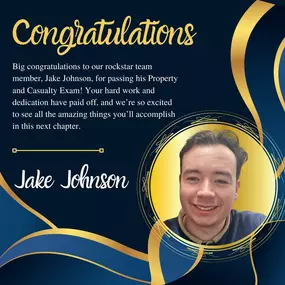 Congratulations to Jake, our new team member, for all your hard work and dedication!