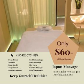 Massage is becoming more popular as people now understand the 
benefits of a regular massage session to their health and well-being.