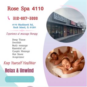 Our traditional full body massage in Rock Island, IL includes a combination of different massage therapies like 
Swedish Massage, Deep Tissue, Sports Massage, Hot Oil Massage
at reasonable prices.