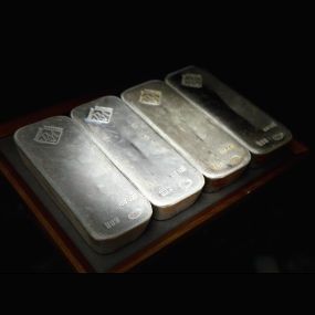 4 Jm 100 oz silver Bars