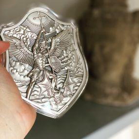 Silver Kilo Arch Angel Michael from the Komsco Mint only 333 made