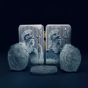 100 oz Royal Mint Silver Bar and Argentia Silver Filtered.