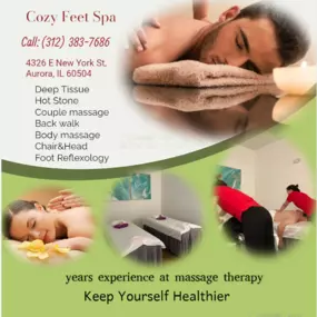 The full body massage targets all the major areas of the body that are most subject to strain and
discomfort including the neck, back, arms, legs, and feet. 
If you need an area of the body that you feel needs extra consideration, 
such as an extra sore neck or back, feel free to make your massage therapist aware and
they will be more than willing to accommodate you.