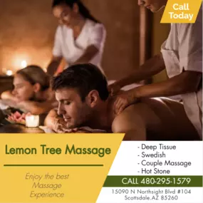 A couple's massage is just like any other massage service, 
but you and your partner receive the massage at the same time, 
on separate tables, and by two different massage therapists. 
The massage is generally offered in a private room on side-by-side massage tables.