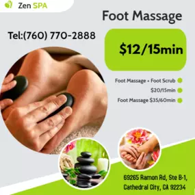 A massage therapist giving a foot massage will manipulate muscles and other soft tissues
 to improve circulation, relieve pain, and heal injuries in the area or to induce overall relaxation.